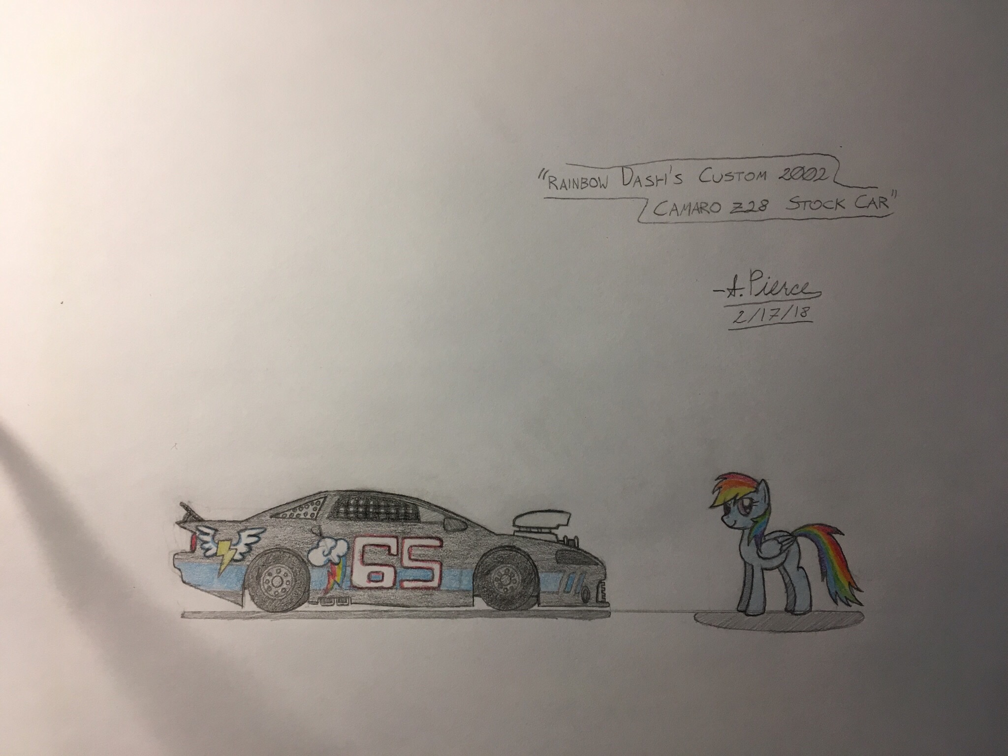 Rainbow Dash's Custom Camaro Stock Car